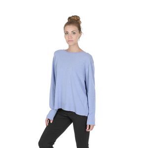 Crown of Edinburgh Cashmere Cashmere Pullover Sweater Relaxed Fit Women Sky blue